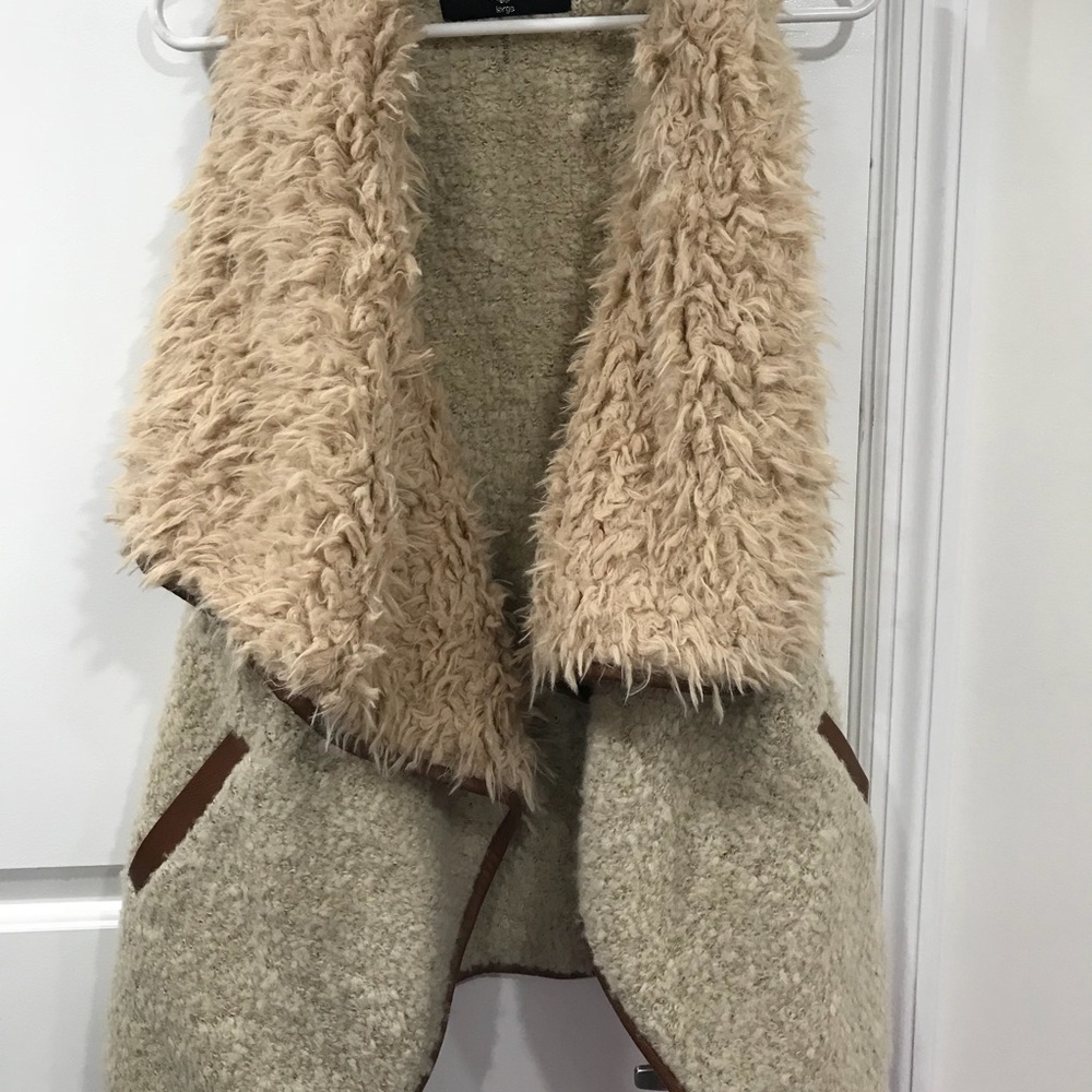 Faux Sheepskin Vest